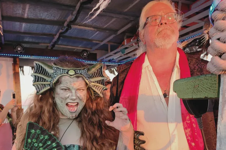 a person wearing a hat