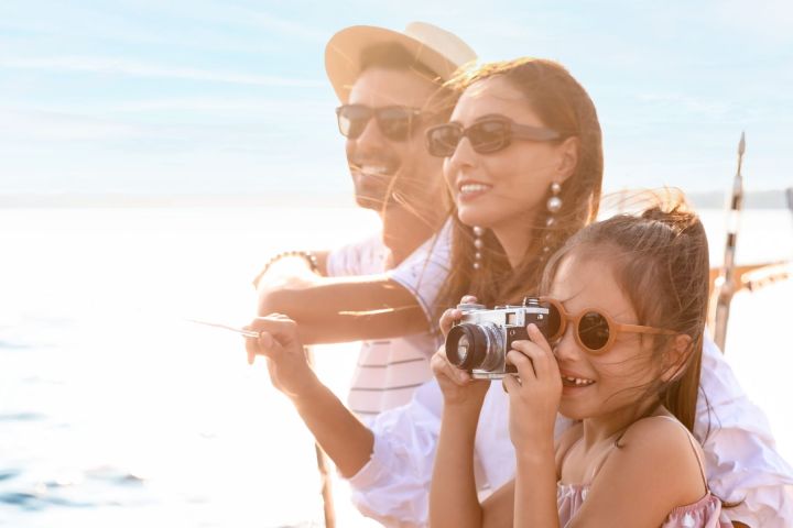 a woman wearing sunglasses